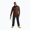 Felpa da trekking uomo Jack Wolfskin Peak District Full Ziphot choc 2