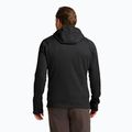 Felpa da trekking da uomo Jack Wolfskin Peak District con cappuccio e cerniera integrale nera 3