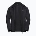 Felpa da trekking da uomo Jack Wolfskin Peak District Full Zip nera 9