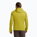 Felpa da trekking uomo Jack Wolfskin Peak District con cappuccio e zip integrale chartreuse 3
