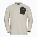 Maglia a maniche lunghe da uomo Jack Wolfskin Prelight Trail Crew sabbia chiaro 5
