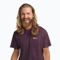 Maglietta da uomo Jack Wolfskin Essential amaranth 4