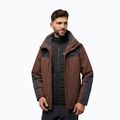 Giacca 3in1 da uomo Jack Wolfskin Jasper 3In1 hot choc 4