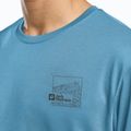 Maglietta da uomo Jack Wolfskin Vonnan Graphic peak trail sky blue 5