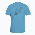 Maglietta da uomo Jack Wolfskin Vonnan Graphic peak trail sky blue 7