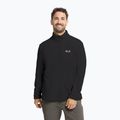 Felpa in pile da uomo Jack Wolfskin Taunus 100 Half Zip black