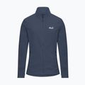Felpa in pile da donna Jack Wolfskin Taunus 100 Full Zip midnight sky 7