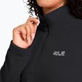 Felpa in pile da donna Jack Wolfskin Taunus 100 Half Zip black 4