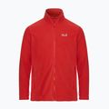 Felpa in pile da uomo Jack Wolfskin Taunus 100 Full Zip siren red 7