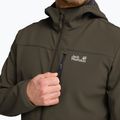 Giacca antivento da uomo Jack Wolfskin Wild Winds Hooded obsidian moss 5