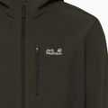 Giacca antivento da uomo Jack Wolfskin Wild Winds Hooded obsidian moss 6