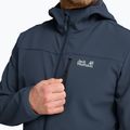 Giacca antivento da uomo Jack Wolfskin Wild Winds Hooded midnight sky 5
