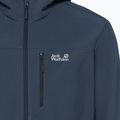 Giacca antivento da uomo Jack Wolfskin Wild Winds Hooded midnight sky 6