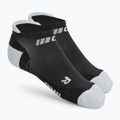 Calze da corsa a compressione CEP Ultralight No Show nero/grigio chiaro da uomo