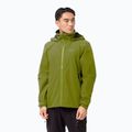 Jack Wolfskin giacca antipioggia da uomo Evandale golden cypress