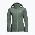 Jack Wolfskin giacca antipioggia da donna Evandale verde siepe 5