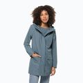 Jack Wolfskin Cape York donna mackintosh Paradise grigio verde acqua