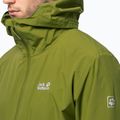 Giacca da pioggia Jack Wolfskin Pack & Go Shell da uomo Cipresso dorato 5