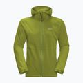 Giacca da pioggia Jack Wolfskin Pack & Go Shell da uomo Cipresso dorato 7