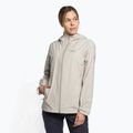 Jack Wolfskin giacca da pioggia da donna Pack & Go Shell grigio polvere