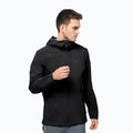 Jack Wolfskin Highest Peak 2.5L, giacca antipioggia nera da uomo