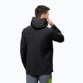 Jack Wolfskin Highest Peak 2.5L, giacca antipioggia nera da uomo 2