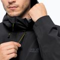 Jack Wolfskin Highest Peak 2.5L, giacca antipioggia nera da uomo 4