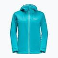 Jack Wolfskin Highest Peak 2.5L giacca antipioggia da donna dark aqua 6