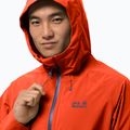 Giacca da pioggia Jack Wolfskin Highest Peak da uomo in radica selvatica 4