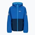 Jack Wolfskin Rainy Days, giacca antipioggia per bambini, blu costiera