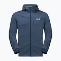 Jack Wolfskin Hydro Grid Fleece giacca da trekking da uomo blu tuono 6