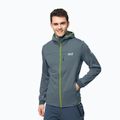 Giacca da trekking da uomo Jack Wolfskin Hydro Grid Fleece grigio tempesta