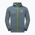 Giacca da trekking da uomo Jack Wolfskin Hydro Grid Fleece grigio tempesta 6