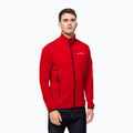 Jack Wolfskin giacca da trekking da uomo Dna Fleece rosso adrenalina