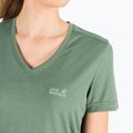 Jack Wolfskin Crosstrail Tomen, camicia da trekking da donna, colore verde siepe 4
