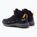 Jack Wolfskin stivali da trekking da uomo Woodland 2 Texapore Mid nero/giallo bordeaux xt 3