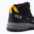 Jack Wolfskin stivali da trekking da uomo Woodland 2 Texapore Mid nero/giallo bordeaux xt 7