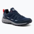Jack Wolfskin Woodland 2 Texapore Low, stivali da trekking da uomo blu scuro/rosso