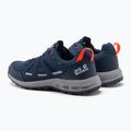 Jack Wolfskin Woodland 2 Texapore Low, stivali da trekking da uomo blu scuro/rosso 3