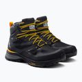 Jack Wolfskin uomo Force Striker Texapore Mid black/burly yellow xt trekking boots 5