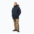 Giacca invernale da uomo Jack Wolfskin Glacier Canyon Parka blu notte