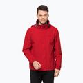 Jack Wolfskin Stormy Point 2L giacca antipioggia da uomo rosso adrenalina
