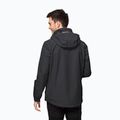 Jack Wolfskin Stormy Point 2L, giacca antipioggia da uomo nera 2