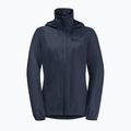 Jack Wolfskin Stormy Point 2L giacca da pioggia da donna blu notte 5