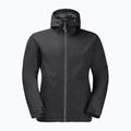 Jack Wolfskin giacca antipioggia da uomo Wisper Ins nero 7