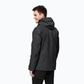 Jack Wolfskin Jasper, giacca da pioggia da uomo, nero 2