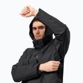Jack Wolfskin Jasper, giacca da pioggia da uomo, nero 5
