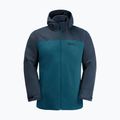 Jack Wolfskin giacca 3 in 1 da uomo Taubenberg blu corallo 9