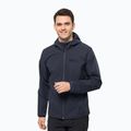 Jack Wolfskin giacca softshell da uomo Bornberg Hoody blu notte