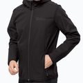 Giacca softshell Jack Wolfskin Bornberg Hoody nera da uomo 4